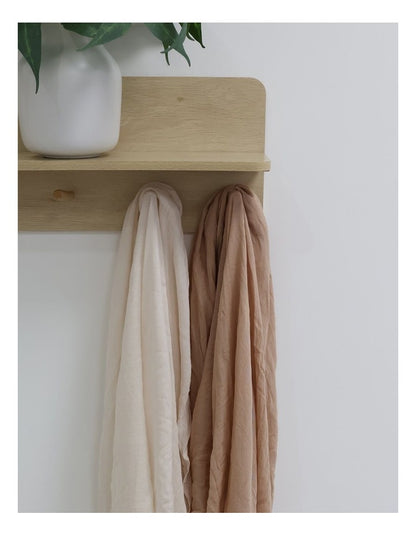 Sundae Muslin Wraps 2 Pack in Chestnut