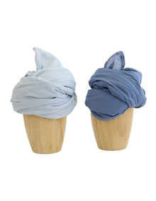 Sundae Muslin Wraps Pack of 2 in Blueberry