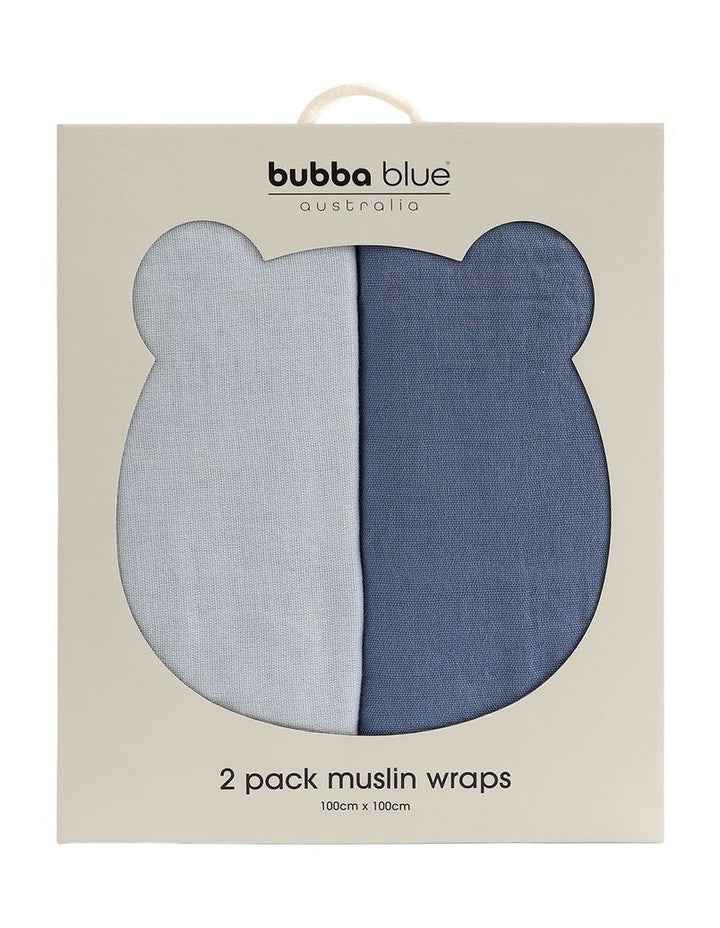 Sundae Muslin Wraps Pack of 2 in Blueberry