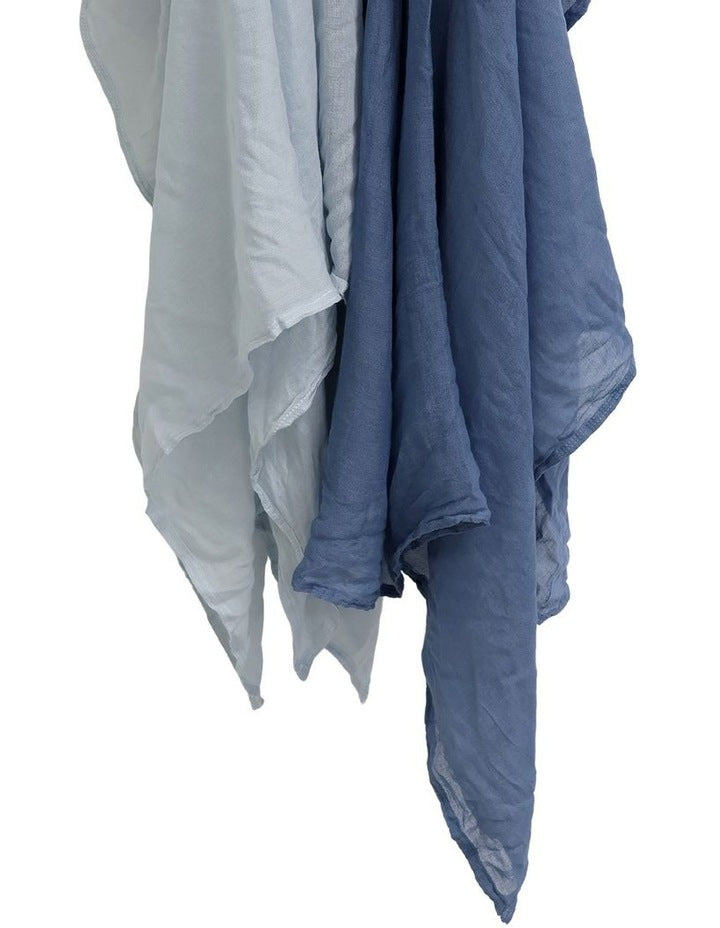 Sundae Muslin Wraps Pack of 2 in Blueberry