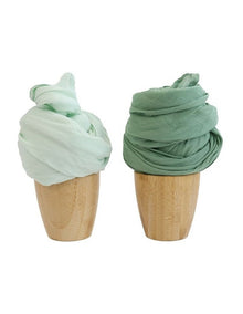 Sundae Muslin Wraps Pack of 2 in Greentea