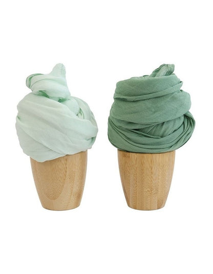Sundae Muslin Wraps Pack of 2 in Greentea