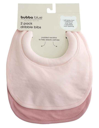 Baby Bibs 2 Pack - Soft Cotton Blend