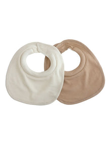 Sundae Dribble Bibs 2 Pack in Chestnut