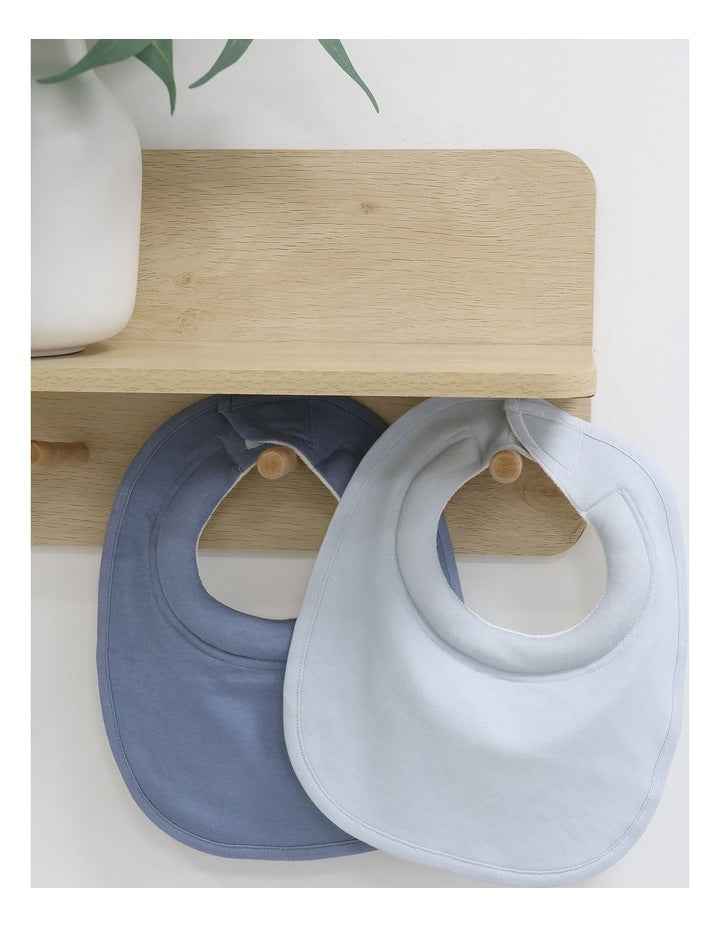 Baby Bibs 2 Pack - Soft Cotton Blend