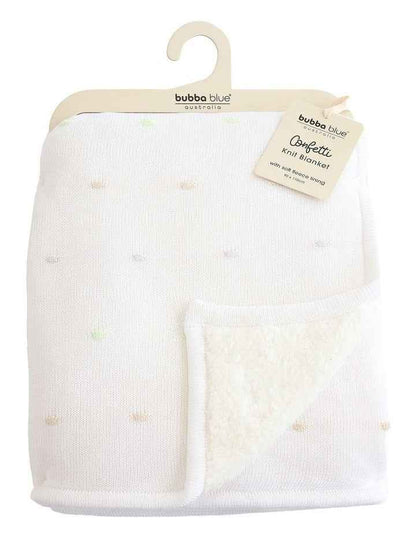 Confetti Blanket in White