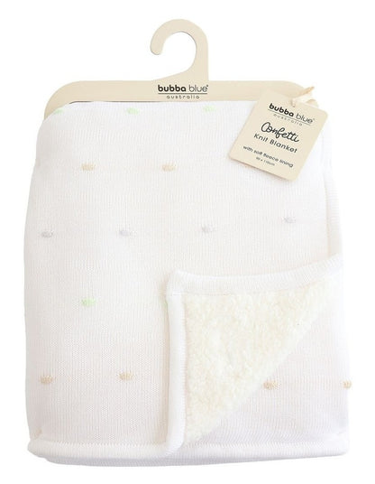 Confetti Blanket in White