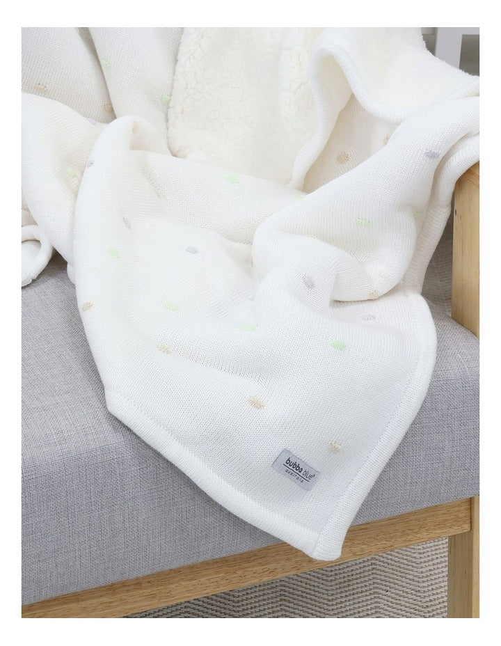 Confetti Blanket in White