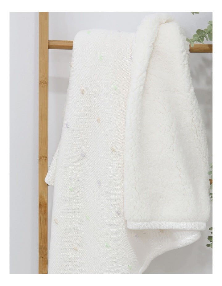 Confetti Blanket in White