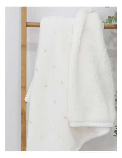 Confetti Blanket in White
