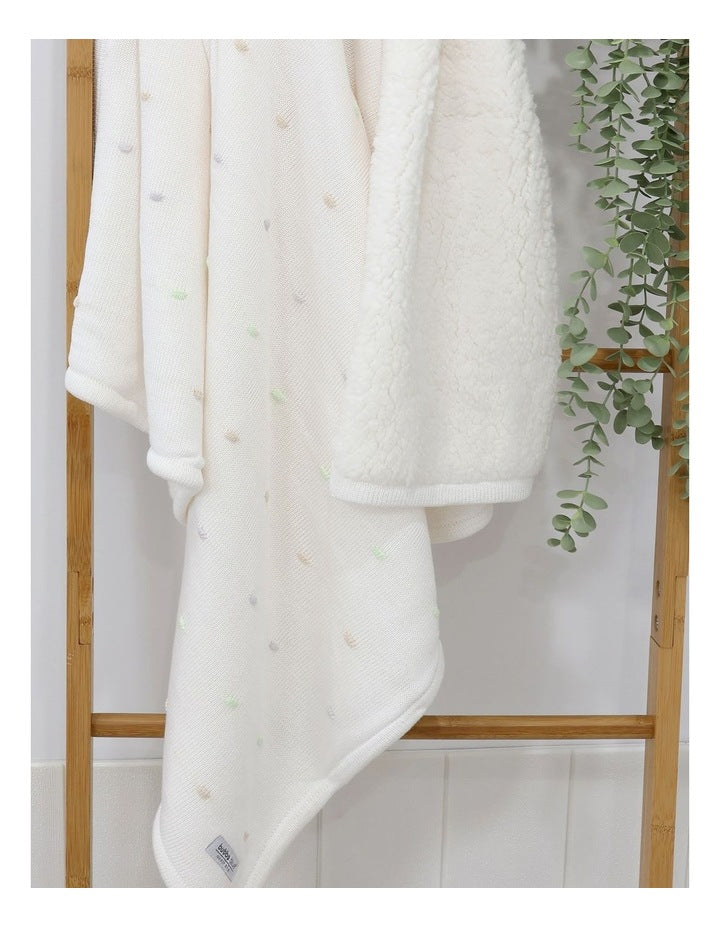 Confetti Blanket in White