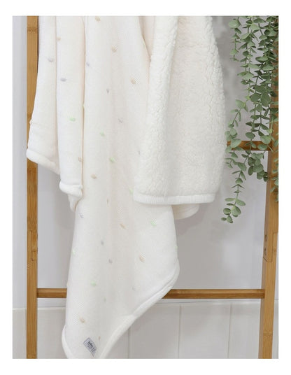 Confetti Blanket in White