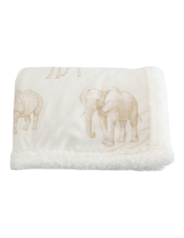 Serengeti Cuddle Blanket in Nutmeg