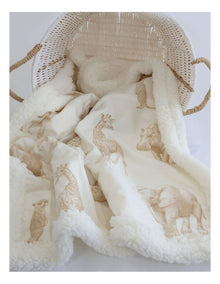 Serengeti Cuddle Blanket in Nutmeg