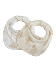 Serengeti Dribble Bibs in Beige