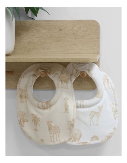 Serengeti Dribble Bibs in Beige