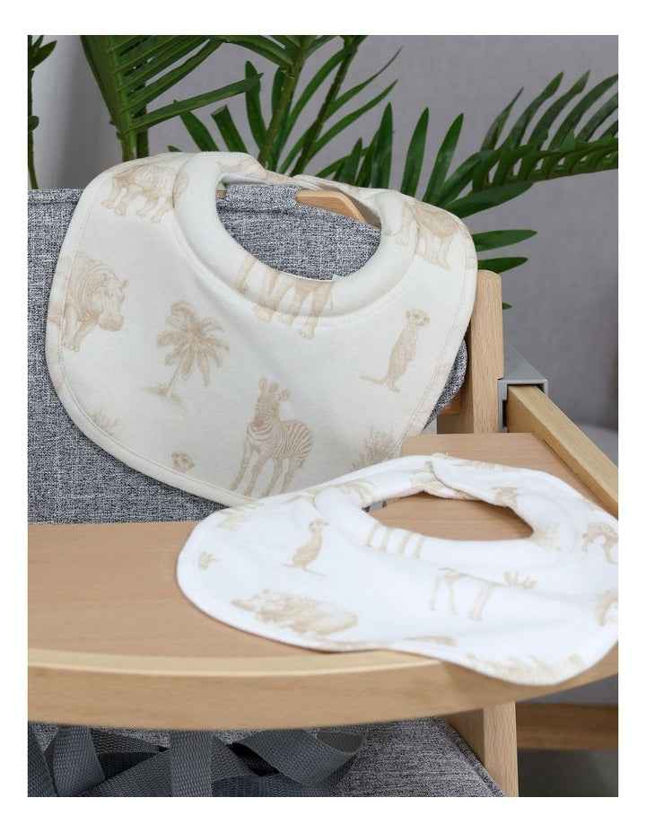 Serengeti Dribble Bibs in Beige