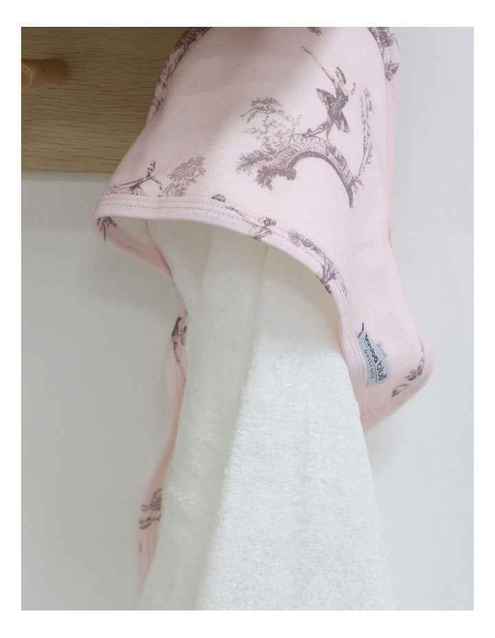Swan Lake Hooded Towel in Pink
