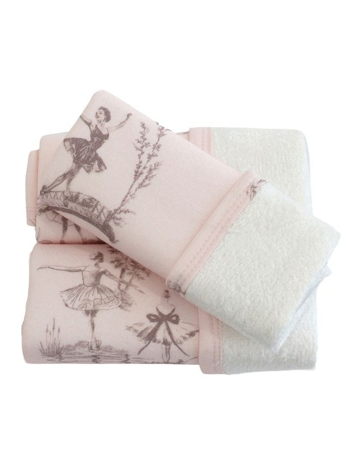 Swan Lake Face Washers 3 Pack in Pink