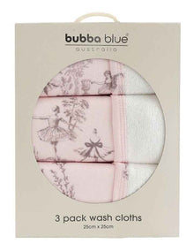 Swan Lake Face Washers 3 Pack in Pink