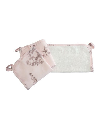 Swan Lake Face Washers 3 Pack in Pink