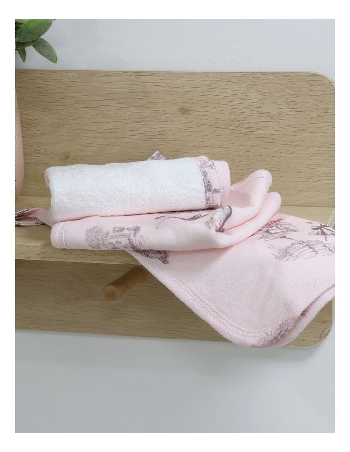 Swan Lake Face Washers 3 Pack in Pink