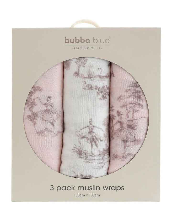 Swan Lake Muslin Wraps 3 Pack in Multi