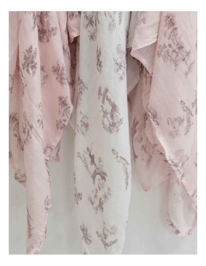 Swan Lake Muslin Wraps 3 Pack in Multi