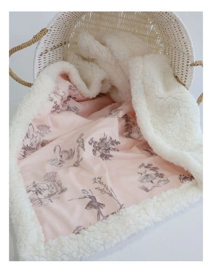 Swan Lake Cuddle Blanket in Berry