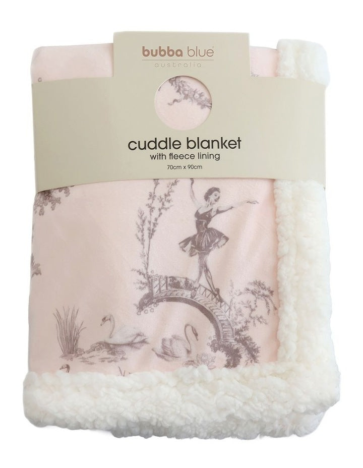 Swan Lake Cuddle Blanket in Berry