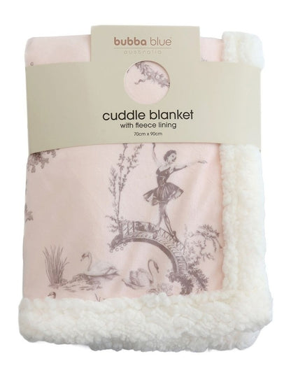 Swan Lake Cuddle Blanket in Berry