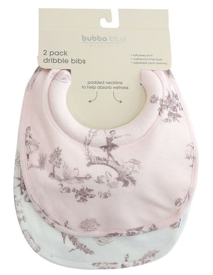 Swan Lake Dribble Bibs 2 Pack in Multi