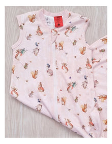 2.5 Tog Flopsy Mopsy And Cottontail Sleeping Bag Size 3-12M in Pink