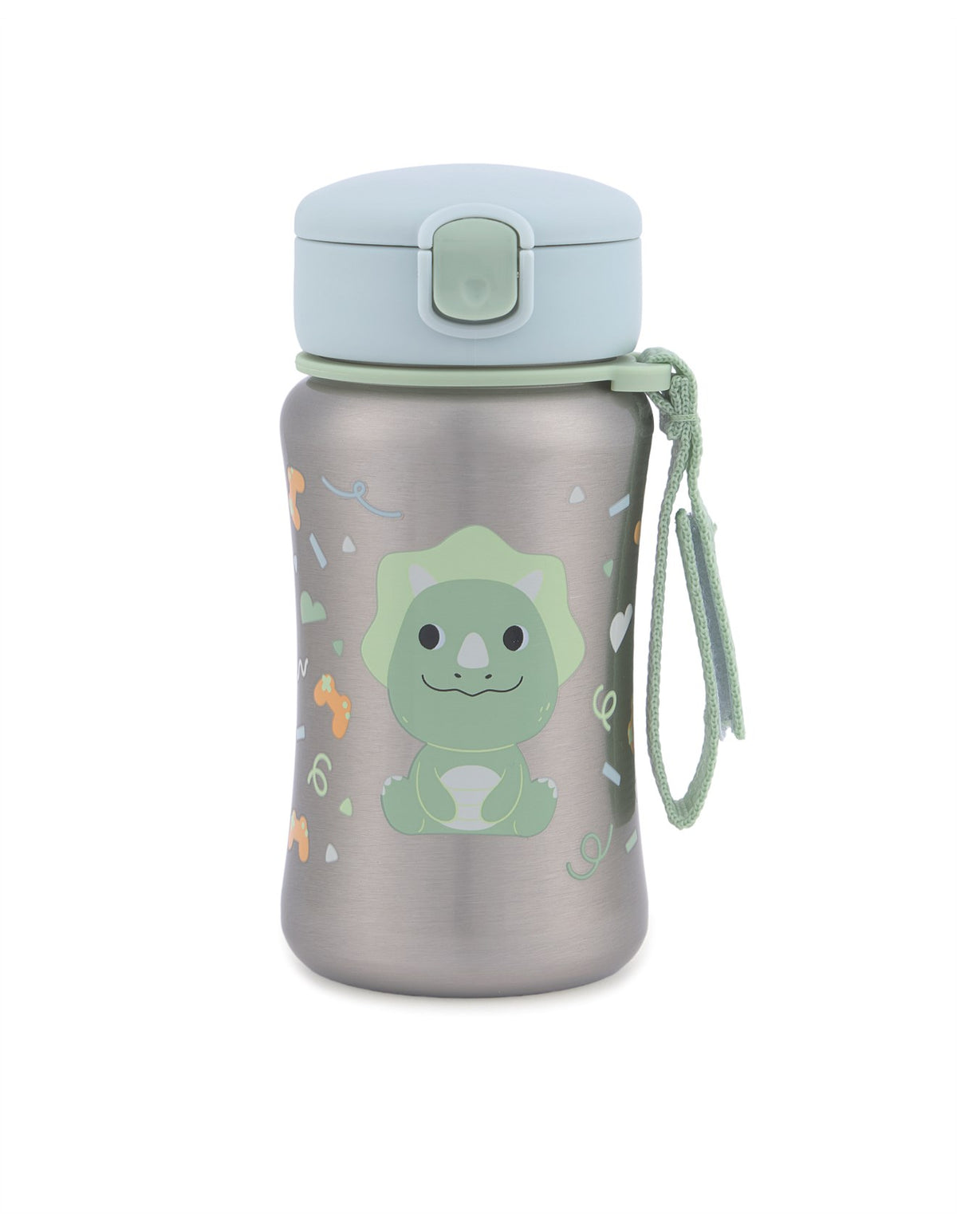 Besties Squad Dino Stainless Steel Straw Bottle