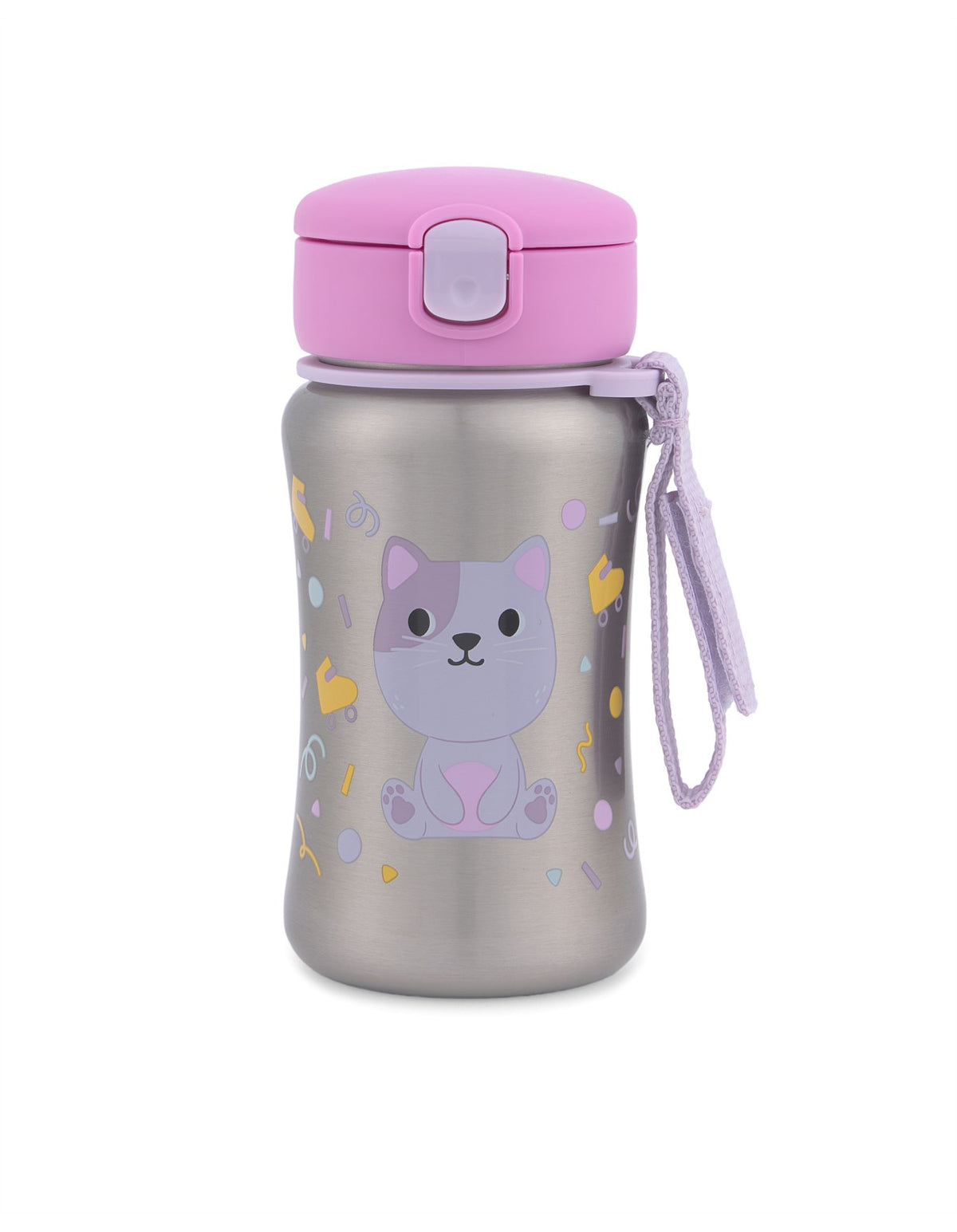 Besties Squad Cat Stainless Steel Straw Bottle