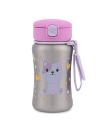 Besties Squad Cat Stainless Steel Straw Bottle