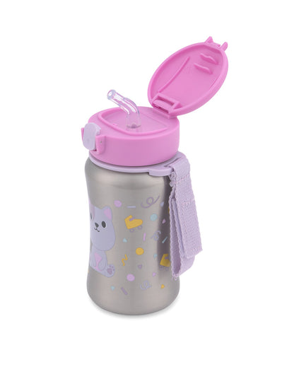 Besties Squad Cat Stainless Steel Straw Bottle