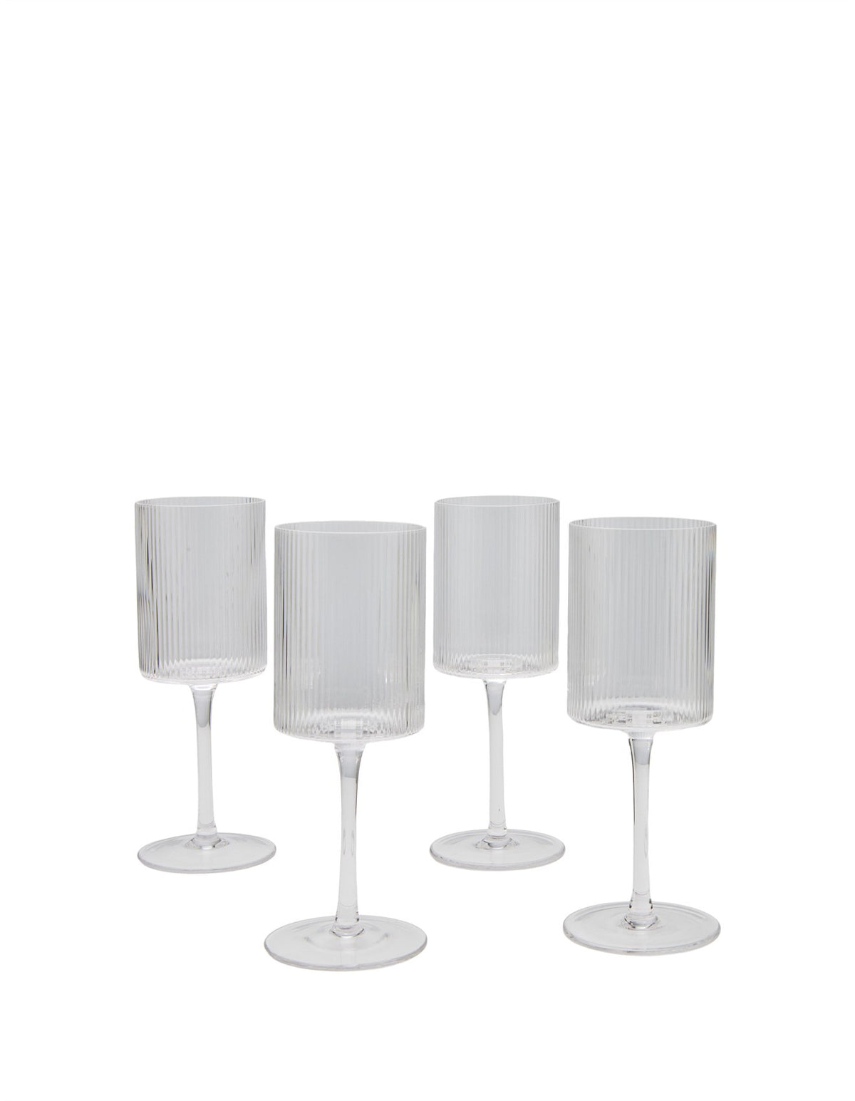 Monaco Fluted Wine Glass set of 4