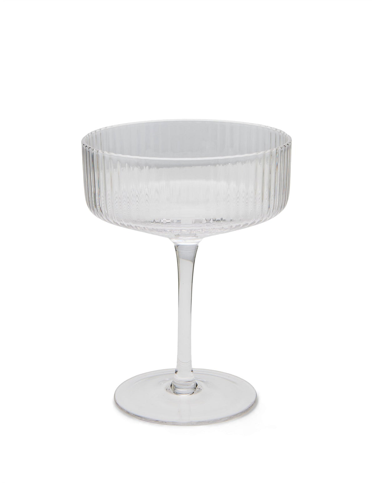 Monaco Fluted Coupe Glass set of 4