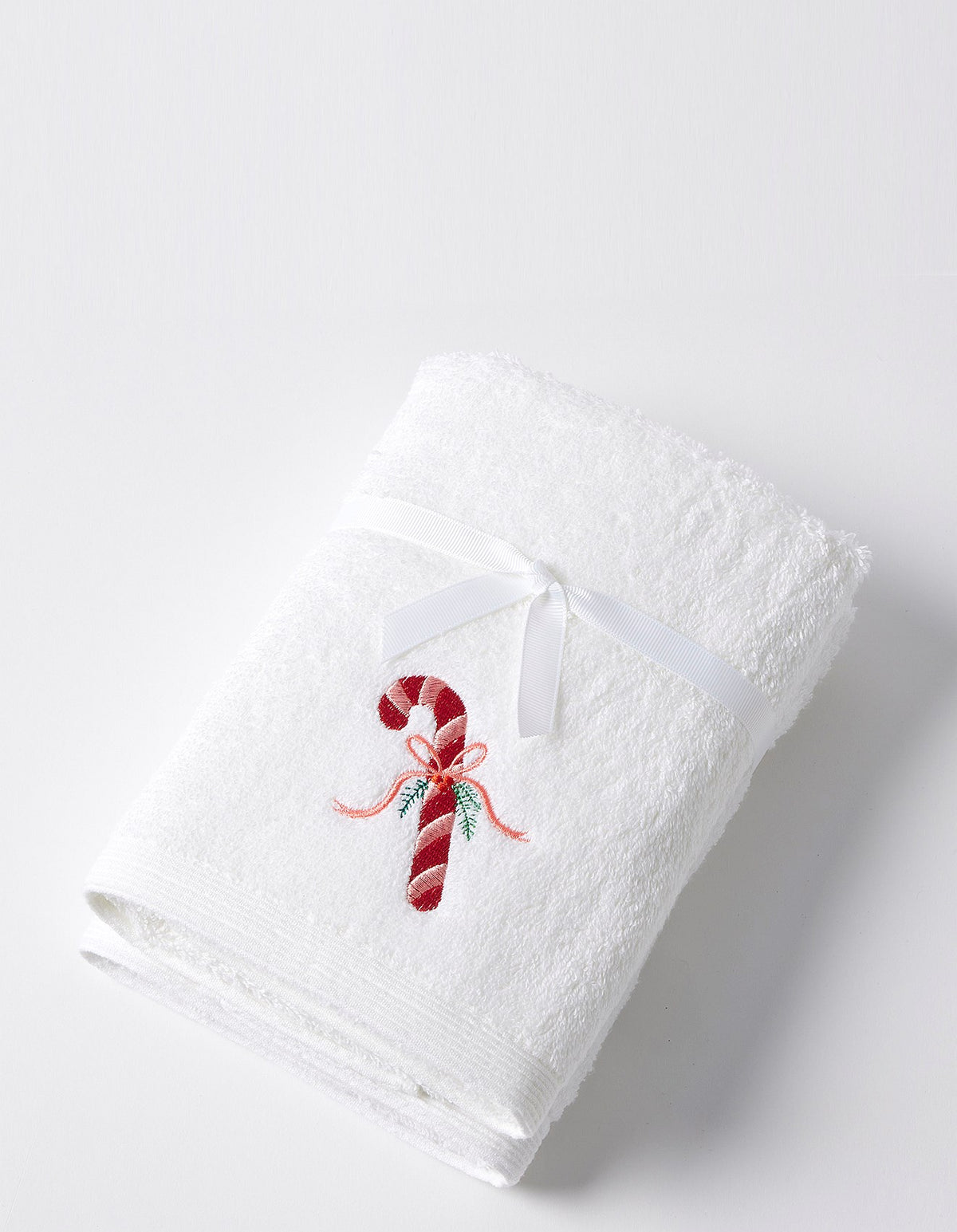 Candy Cane Hand Towel Set of 2