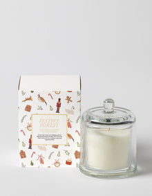 Festive Forest Glass Cloche Scented Candle