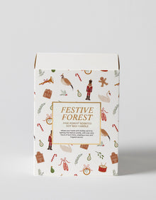 Festive Forest Glass Cloche Scented Candle