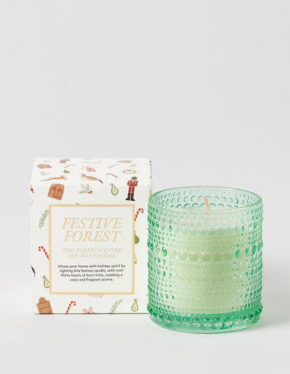 Festive Forest Soy Wax Scented Candle 165g