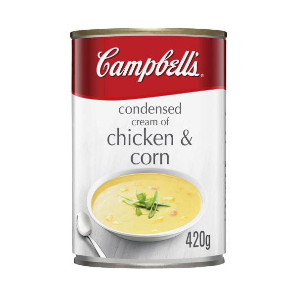 CAMPBELLS SOUP:CREAM OF CHICKEN CORN:.:420 GRAM
