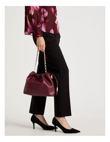 Ashley Shoulder Bag in Merlot