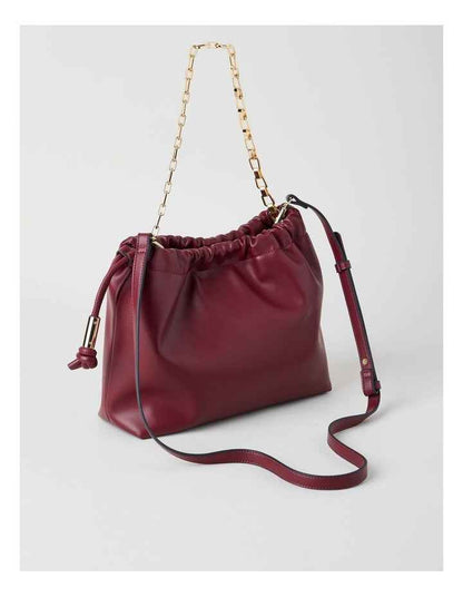 Ashley Shoulder Bag in Merlot