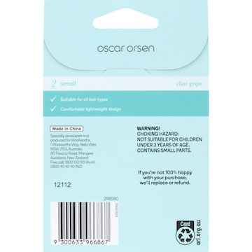 Oscar Orsen Small Claw Grip Black 2 pack