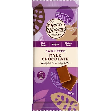 Sweet William Original Chocolate Dairy Free 100g