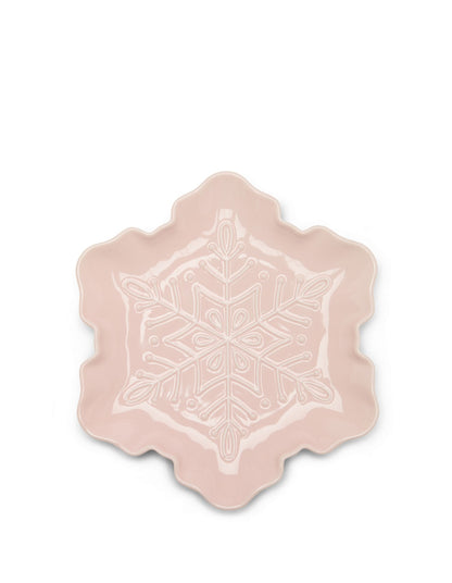 25CM Sugarplum Pink Snowflake Platter