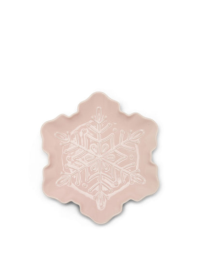 20CM Sugarplum Pink Snowflake Platter